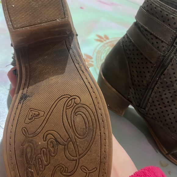 ROXY Women’s Neutral Buckle Lace Up Boot size 6.5 Brown Booties - Picture 7 of 7